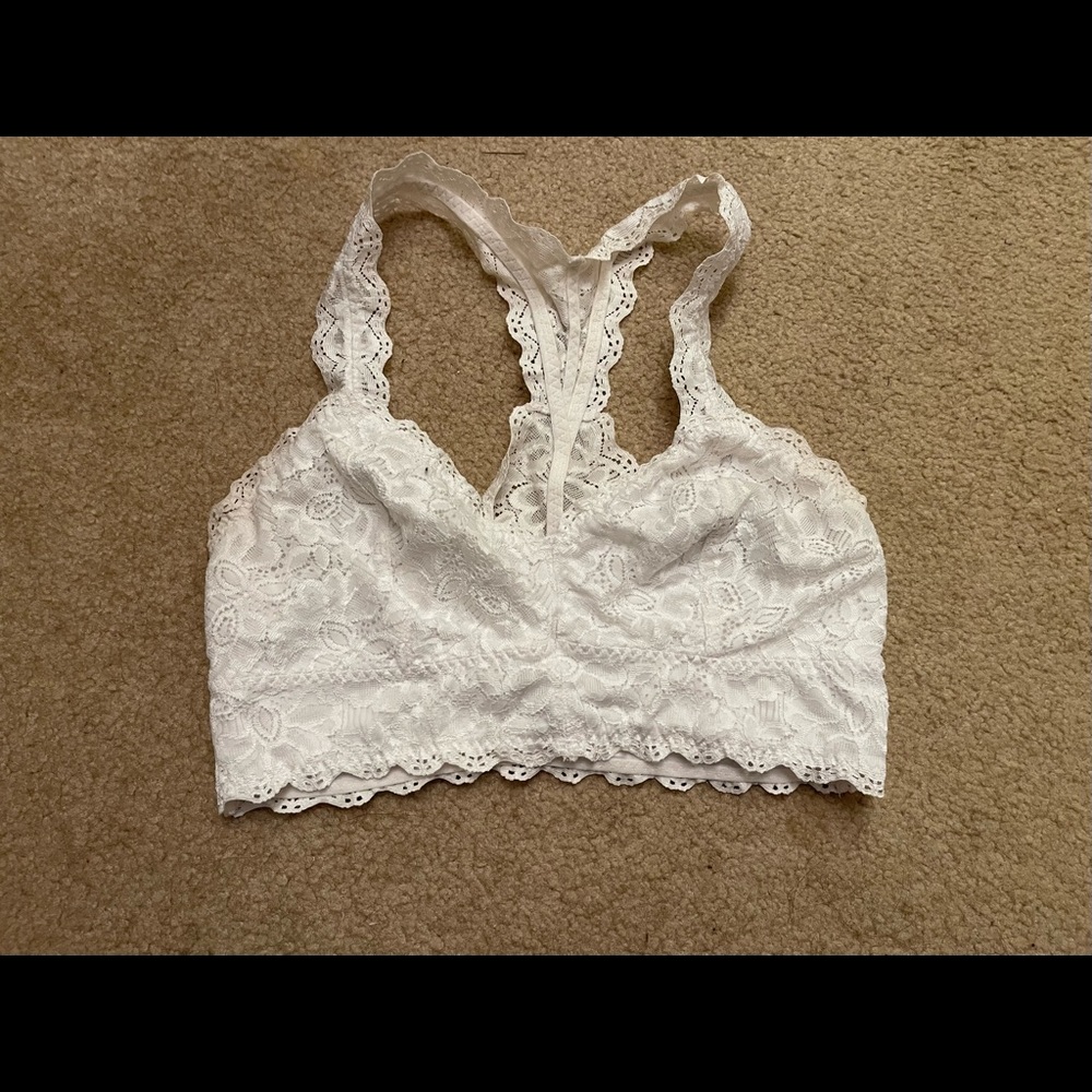 Felina White Bralette Size Small